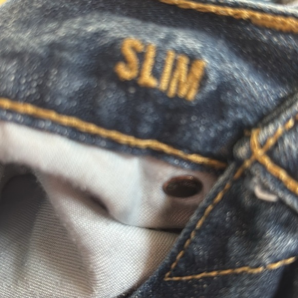 American Eagle AEO Slim Distressed Jean Sz 29X31”Blue 100% Cotton Whisker Detail - Picture 6 of 8